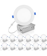 Ecoeler 12 Pack 6 Inch Slim Led Recessed Lighting With, Etl &amp; Fcc Listed - $1,638.76 MXN