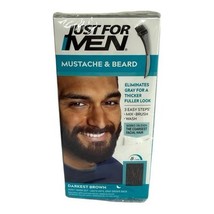 Just For Men Mustache &amp; Beard M50 Darkest Brown Color Pack of 3 Sealed - €26,84 EUR