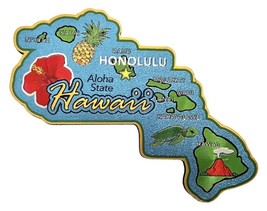 Hawaii The Aloha State Foil Fridge Magnet - £5.58 GBP