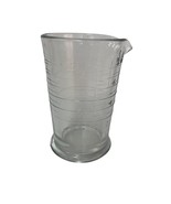 Beaker Style Measuring Cup 8 oz Clear Glass Embossed Markings No Handle ... - $14.82