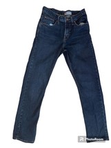 Wrangler Mens Jeans Navy Blue 28x30 Slim Straight Leg Denim Pockets Zipper - £23.73 GBP
