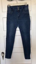 Diamante Women&#39;s Blue Jeans Size 14 Stretch Skinny - $20.10