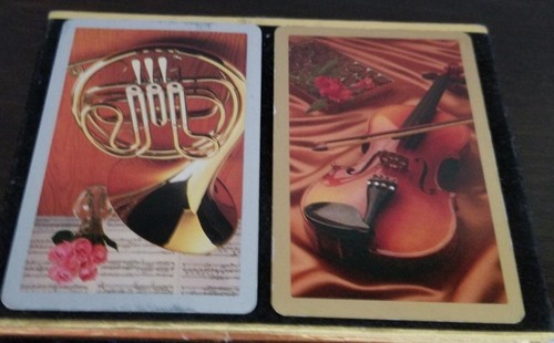 Vintage ~ Congress Designer Series ~ Playing Cards in Velvet Box ~ Instruments Item image 2