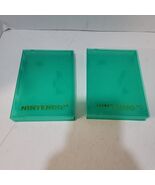 LOT 2 Nintendo N64  EMPTY Hard Protector Green Storage Clamshell CASE - $29.95