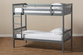 Kassa Gray Twin Size Bunk Bed - $8,855.25 MXN