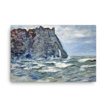 Claude Monet Port d`Aval, Rough Sea, 1883 Canvas Print - $99.00+