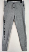 Under Armour Pants Womens Girls YXL Gray Cozy Rival Fleece Logo Joggers - £32.84 GBP