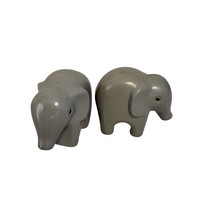 Vintage Little Tikes Noah&#39;s Ark Replacement Animals Set of Gray Elephants 3.5 in - £13.86 GBP