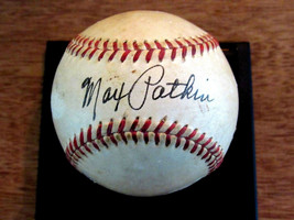 Max Patkin Clown Prince Of Baseball Signed Auto Spalding 50'S Giles Baseball Jsa - $395.99