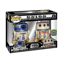 R2-D2 &amp; R5-D4 Star Wars Celeb 2023 Exclusive Pop! Vinyl 2pk - £43.12 GBP