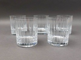 Sasaki Ellessee Crystal Double Old Fashioned Rocks Glasses Set Of 5 - $299.99