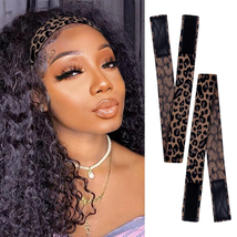 Elastic Bands for Wig Edges - Adjustable Leopard Print Wrap for Laying a... - $10.67