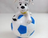 Vintage 1996 Disney 101 Dalmatians Sitting On Heavy Soccer Ball 3&quot; McDon... - $3.87