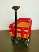 Vintage D.O.M. 1996 Wood Red Radio Flyer Cargo Wagon Size Model No. 6 - $19.80