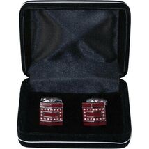 Mens Cufflinks by Vitorofolo for French Cuff Shirt V39-1 silver Plated,Stoned image 2