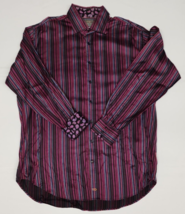 Men&#39;s TD Thomas Dean Pink Striped Button Up Shirt - Size XXL - £19.02 GBP