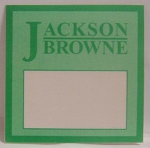 JACKSON BROWNE - VINTAGE ORIGINAL CONCERT TOUR CLOTH BACKSTAGE PASS - $10.00