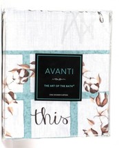 1 Count Avanti The Art Of Bath Our Nest Multicolor Shower Curtain 100% Polyester - $27.99