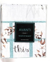 1 Count Avanti The Art Of Bath Our Nest Multicolor Shower Curtain 100% P... - £22.37 GBP