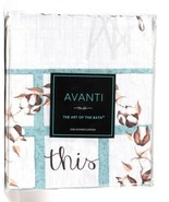1 Count Avanti The Art Of Bath Our Nest Multicolor Shower Curtain 100% P... - $27.99