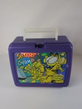 Garfield Lunch Box &amp; Thermos Brand 1978 Rare Purple USA Snarf Chomp Vintage - $32.99