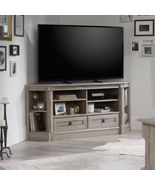 Corner TV Stand 2 Drawer Fits TVs Up to 60 in Adjustable Shelves Media C... - $379.70