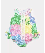 Lilly Pulitzer NWT Baby Lilly Shift Dress Bright Delight Patch Size 12/1... - $67.32
