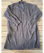 lulus NWT women’s open front oversized cardigan sweater size XS brown s12 - £16.00 GBP