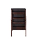 Raina Rocking Chair, Dark Brown Faux Leather &amp; Espresso Finish - $336.36 CAD