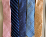 Calvin Klein Men&#39;s Lot of 5 Silk Blend Ties Assorted Multicolors - £31.45 GBP