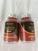 2 pack Grand Saffron 88.5 Mg  90 Gummies vegan NON-GMO Ex 28/08/2025 - £20.09 GBP