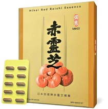 Mikei Red Reishi Essence 60 Capsules Extract Powder 250mg Exp : 07/2024 - $113.80