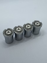 4x Chrome Aluminum Tire Air Valve Stem Cap Fits Most Mercedes Cars Wagon... - $249.18 MXN