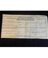 WWII U.S Office of Price Administration SUGAR PURCHASE CERTIFICATE Boyer... - $184.53 MXN