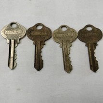 Vintage Sargent Set of 4 Brass Keys - $13.95