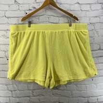 A New Day Lounge Shorts Womens Sz 3XL Yellow Terry Cloth NWT - £9.29 GBP