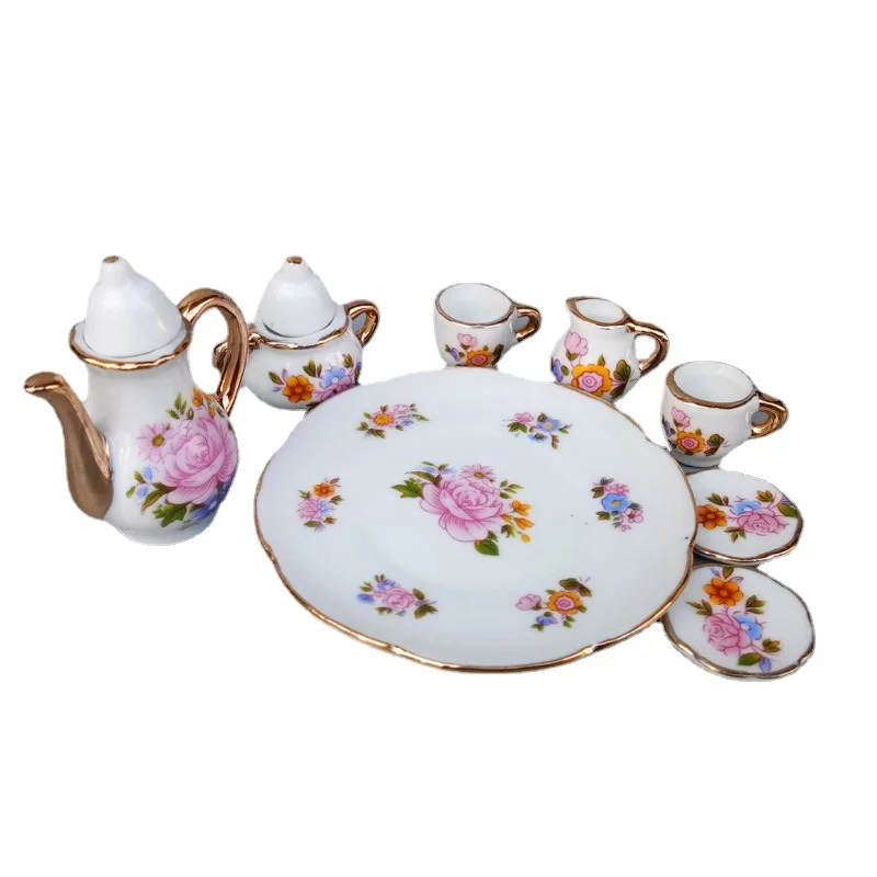 Doll House DIY Decoration Accessories China Tea Pots Cups 1/6 BJD Ob11 Blythe - £7.76 GBP+