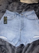 Wild Fable Women&#39;s Highest Rise Cut Off Jean Shorts Light Blue. New With... - £9.44 GBP