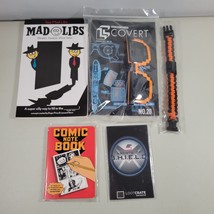 Loot Crate Lot Mad Libs Sunglasses Bracelet Comic Book Agent of Shield U... - £15.93 GBP