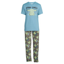 Star Wars The Child Men&#39;s &#39;Stay Chill&#39; 2-Piece Sleepwear Set, Multicolor... - £22.18 GBP