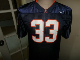 Blue Virginia Cavaliers #33 NCAA Football Jersey Youth L 16-18  Excellent - £20.20 GBP