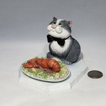 Comic &amp; Curious Cats Dinner Is Served Lobster Figurine 2004 WGL Border Fine Arts - £47.26 GBP