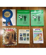 6 Science/Science Fair Book Lot for School/Homeschooling: Dinosaurs, Caves - $76.02 MXN