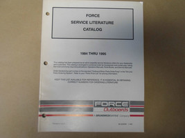 1984-1995 Force Hors-Bord Service Littérature Catalogue 90-826290 Boat Brunswick - £17.21 GBP