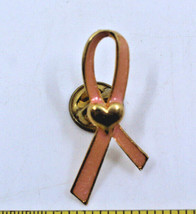 Avon Breast Cancer Awareness Pink Ribbon Heart Collectible Enamel Pin Pinback  - $15.29