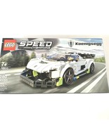 LEGO Koenigsegg Jesko SPEED CHAMPIONS (76900)  - £30.31 GBP