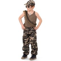 Kids Army / Soldier , Camouflage inc Bullet Belt - $30.01