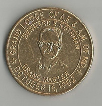 MASONIC 1982 BONNIE BLINK One Day Wages Penny Coin Token - £5.55 GBP