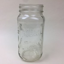 Vintage Atlas Mason Preserving Jar Square Glass 20 oz **No Lid** - £12.44 GBP