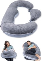 Pregnancy Pillows, Detachable Pregnancy Pillows for Sleeping (Grey &amp; Blue) - £23.25 GBP